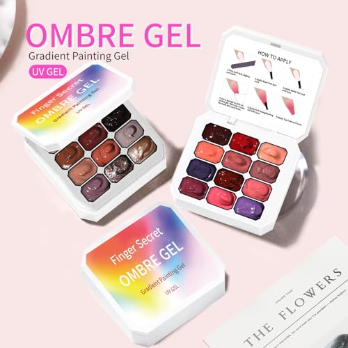 Set de Gel para Uñas Ombre 12 Colores con Esponjas miniatura 2