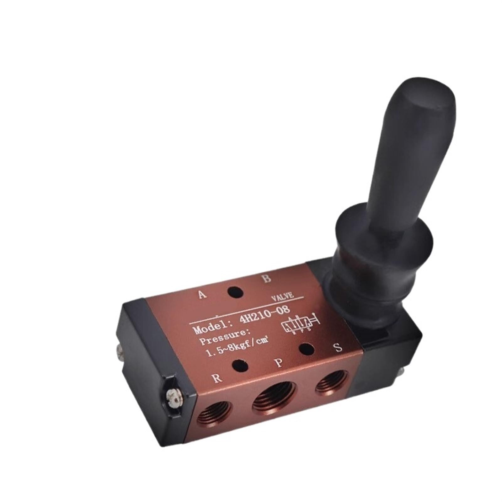 QRUYHBAJU Pneumatic hand lever valve 4H210-08 two-position five-way manual valve 4H310-10 manual reversing valve air valve switch(4H410-15)