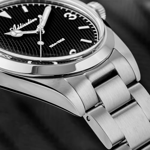 Image of ADDIESDIVE Quartz Watch for Men 36 MM Small Dial Analog Watch Waterproof 100 M Conves Crystal Stainless Steel