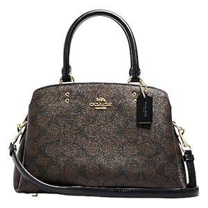 COACH Mini Lillie Carryall, Brown Black
