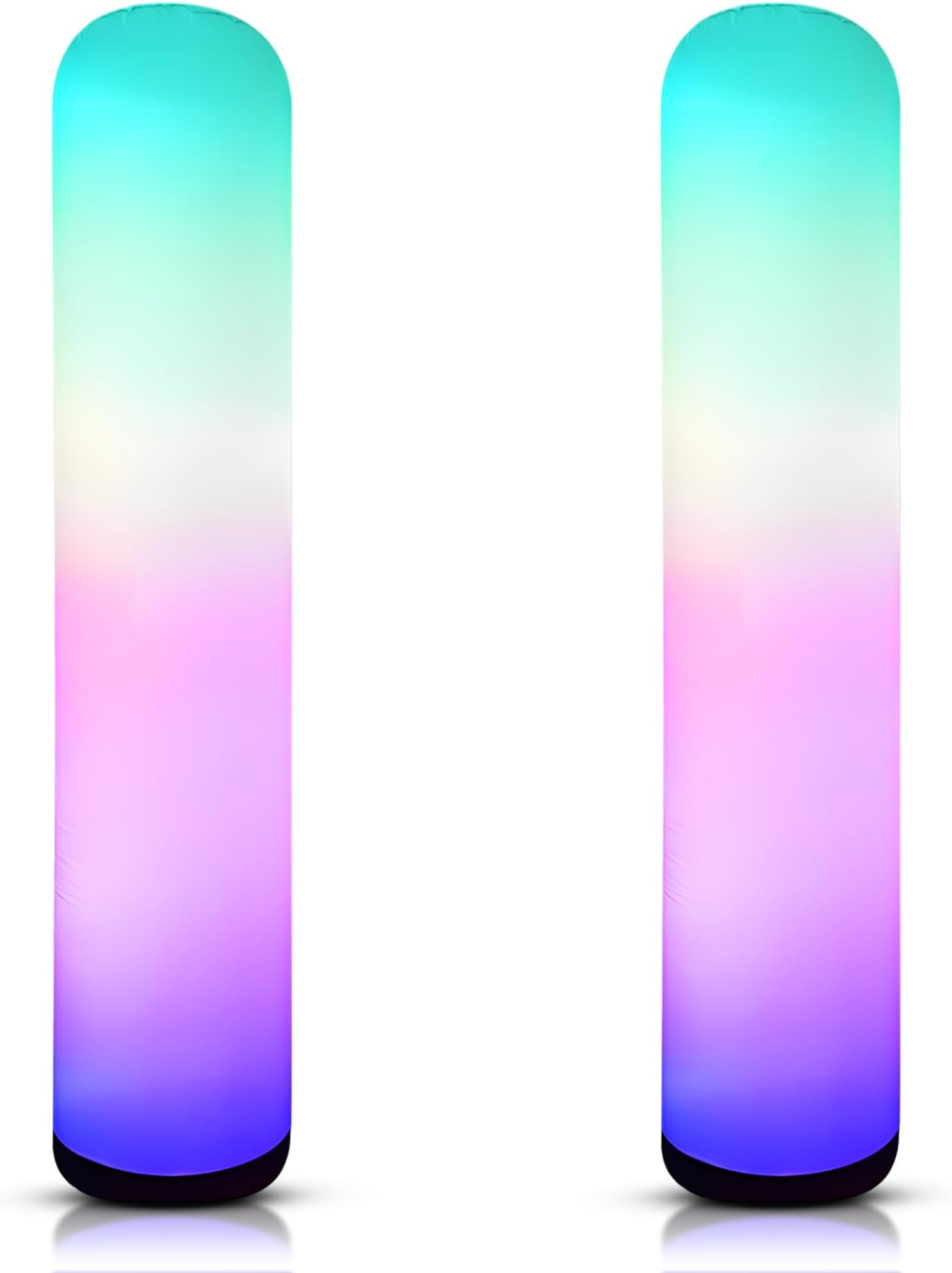 - Inflatable Color Changing Column 8' x 18", Sand Bag Base, 4 Modes, Remote-Controlled LEDs
