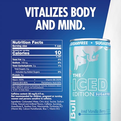 Image of Red Bull Sugarfree Energy Drink, Iced Vanilla Berry, Iced Edition