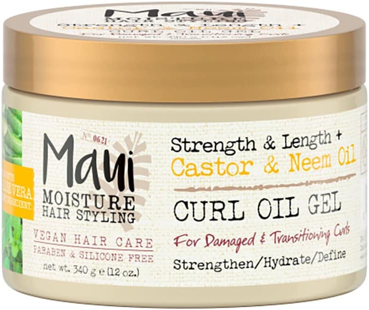 Maui Moisture Strength & Length + Castor & Neem Oil Curl Oil Gel