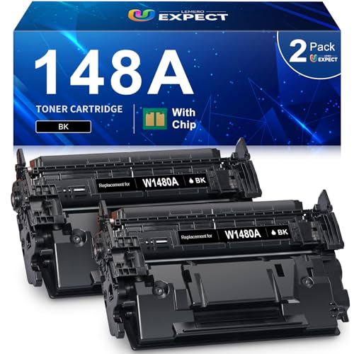 Toner 148A W1480A noir avec puce compatible HP MFP 4101fdw lot de 2 cartouches