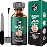 Foot Cure Extra Strong Nail & Toe Fungus Treatment - Made In USA, Best Nail Repair Set, Fungi Fingernail & Toenail Solution, Fix & Renew Damage Fungal Nail, Broken, Cracked & Discolored Nails