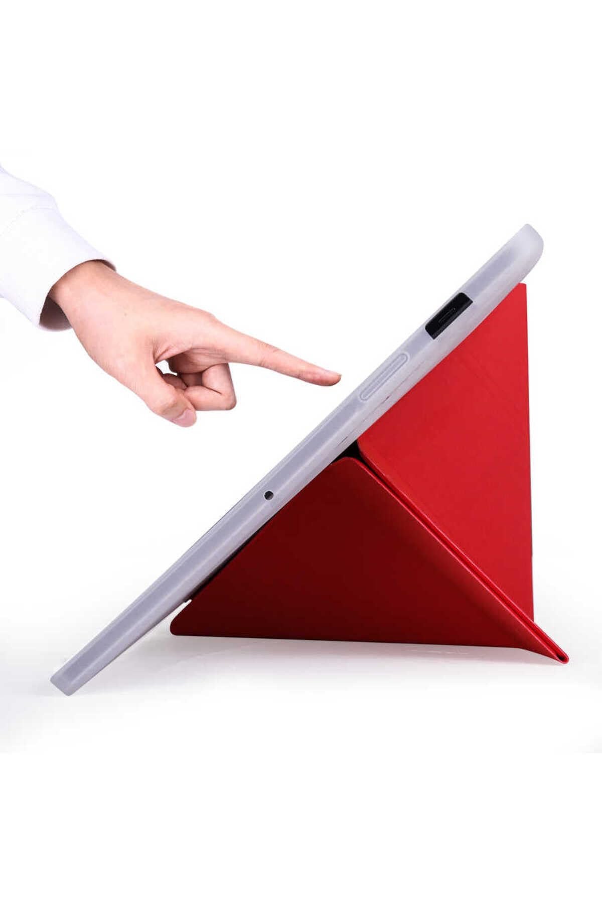 CONSTRAIN - Samsung Galaxy Tab S7 FE Lte (T737-T736-T733-T730) ile Uyumlu Kılıf Kalem Bölmeli Standlı Akıllı Kapak - Lacivert 1