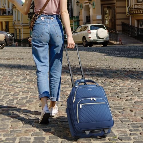Carry-on Underseat 16-inch Luggage with Wheels, Softside Rolling Carry-on, Lightweight Travel Suitcase for Men Women, Personal Item Rolling Travel Bag2