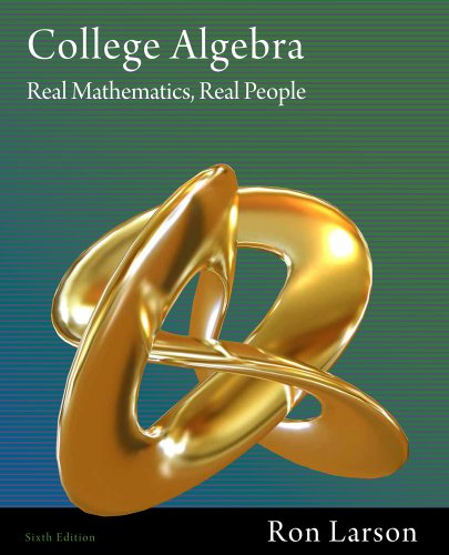 Bundle: College Algebra: Real Mathematics, Real People, 6th + Enhanced WebAssign with eBook LOE Printed Access Card...