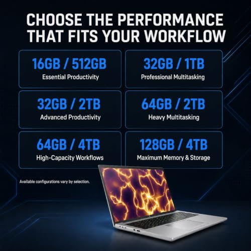 Image of HP ZBook Fury 16 G11 Mobile Workstation Laptop, 16 inch WUXGA, Intel Core i7-13850HX 20-Core, 64GB DDR5 RAM, 2TB NVMe SSD, Intel UHD Graphics, Wi-Fi 7, Bluetooth 5.4, Backlit Keyboard, Windows 11 Pro