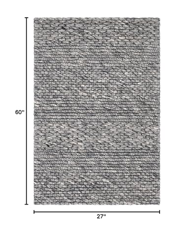 Tapete decorativo rectangular 68x152 cm de lana miniatura 2