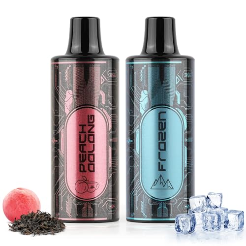 電子タバコ vape 交換用POD 充填済み カートリッジ 白桃烏龍茶+零度スーパー清涼感2個入り べイプ互換カートリッジ 10000回吸引可能 ニコチン0&タール0 爆煙 禁煙 減煙サポート 液漏れ防止 本体含まれない