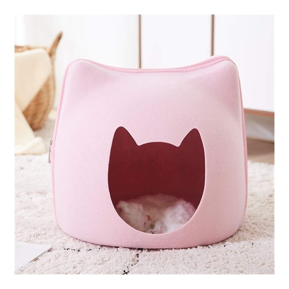 Pet maison d'hiver pour chat stressé avec coussin zippé amovible