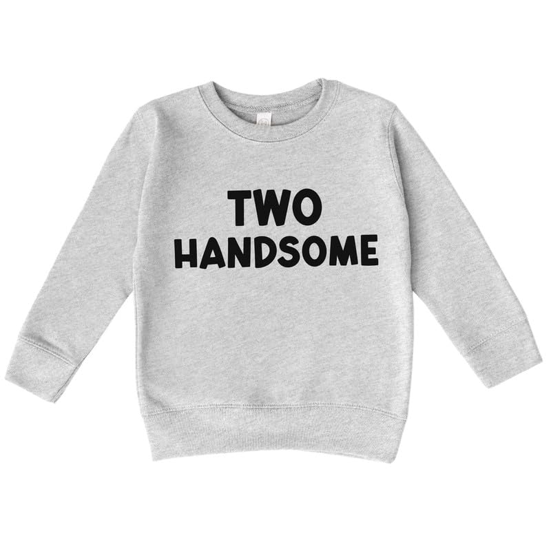 Bump and Beyond Designs 2nd Birthday Boy Shirt Two Handsome Sweatshirt