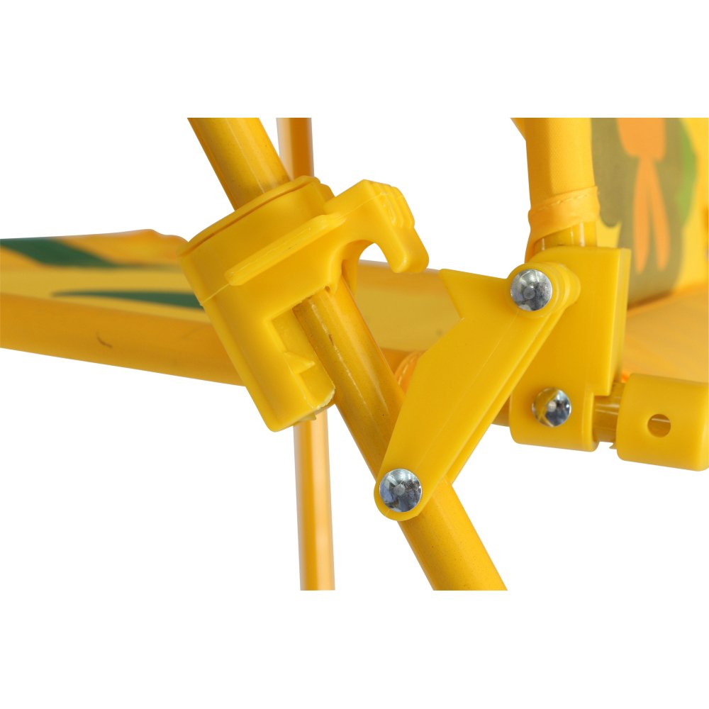 Siena Garden 672618 Marie Set pour Enfants 2 Fauteuils Pliants 1 Table + 1 Parasol Acier Motif de Coccinelle Jaune/Rouge