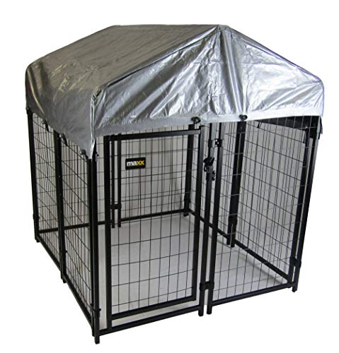 Maxx  chenils para Exteriores con Techo y Puerta  Caseta para Perro  1,2 x 1,2 x 1,35 m