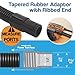 10 Foot Long Dust Collection Power Tool Hose Kit for Multiple Types/Brands of Power Tools and Work Shop Vacuums with Threaded Fittings (Hose w/ 5 Fittings)