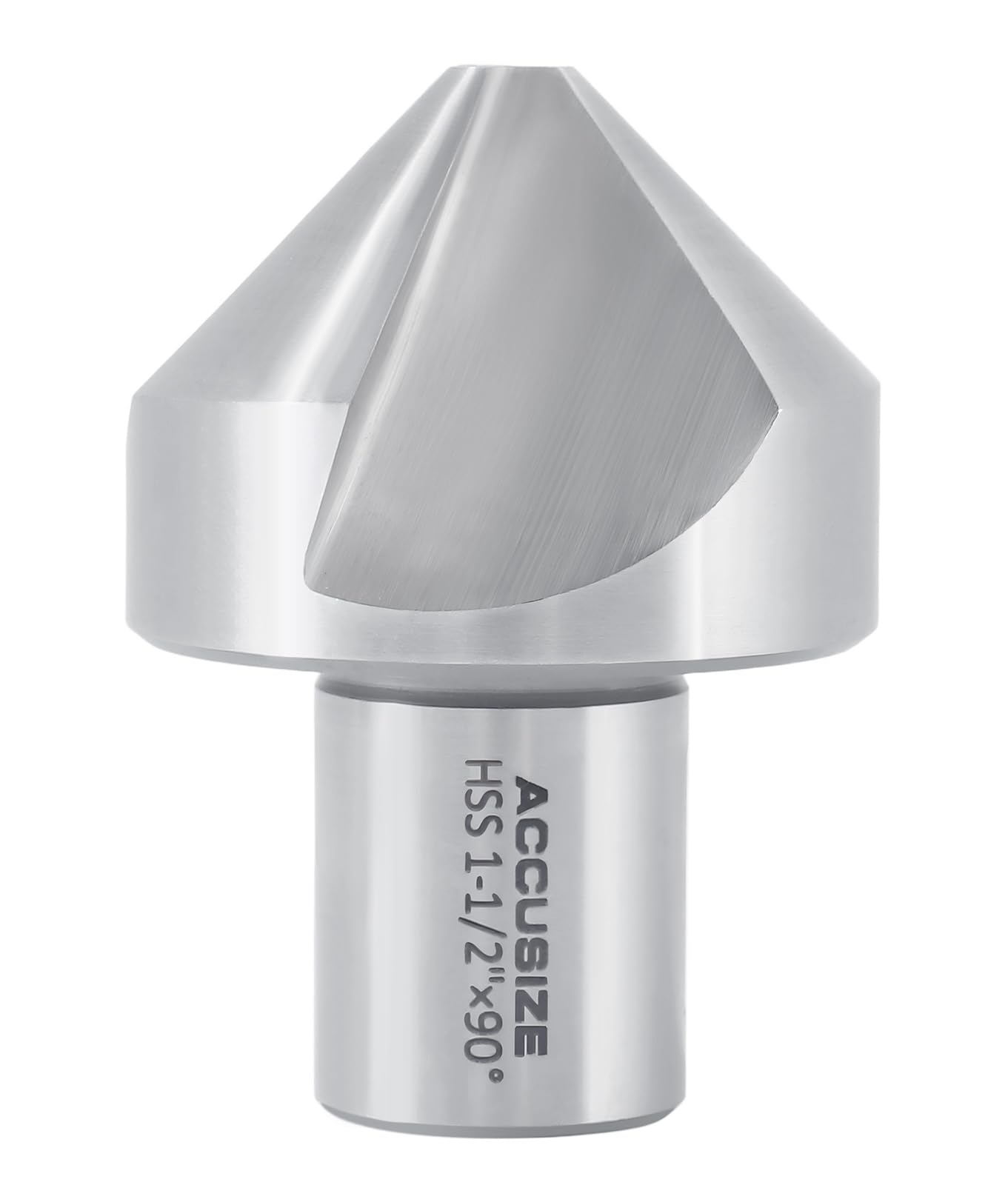 Accusize Industrial Tools 1-1/2 '' Hss svasatore per Rota-Cutter, 3/4 '' gambo Weldon per perforatrici magnetiche, 90 gradi, Ce00-0112