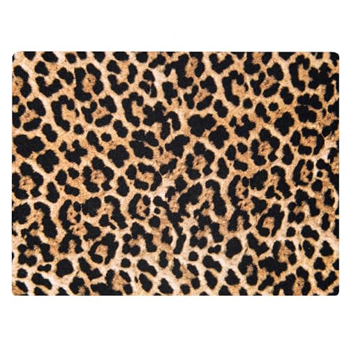 Tabla de Cortar de Vidrio Temperado con Estampado Leopardo