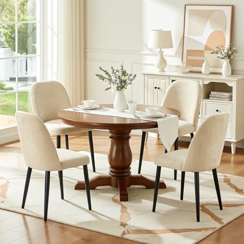 AmoUnico Upholstered Dining Chairs Set of 4