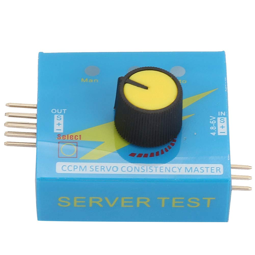 Jeanoko 2 Channels Servo Tester, Manual Function with Knob Control for ESC and Motor Testing, DC 4.2 6.0V
