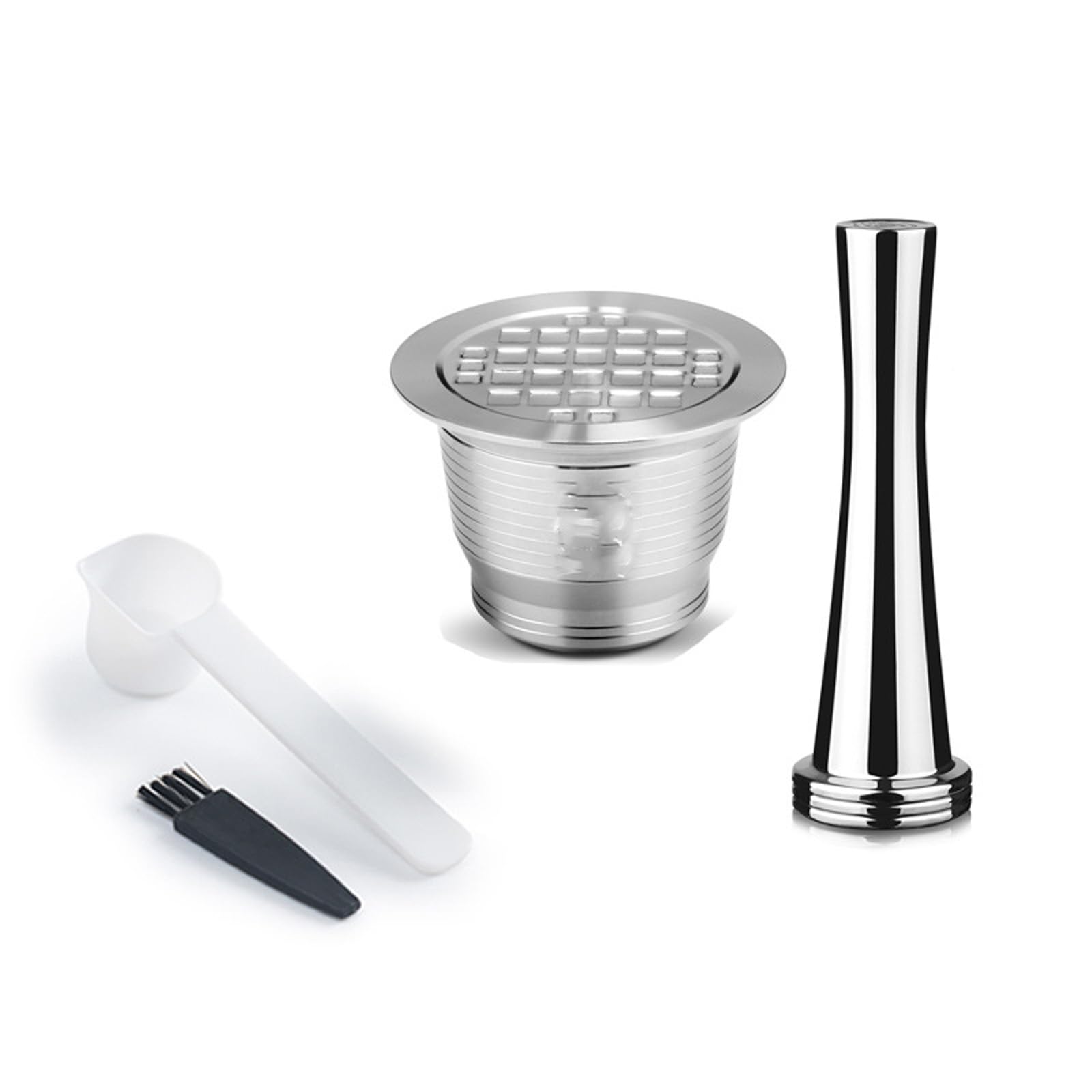 Dosettes café rechargeables inox pour machine expresso sans déchet