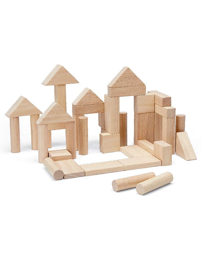 PlanToys 40 Unit Blocks Naturalny