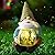 Vcdsoy Solar Firefly Jar Gnome Waterproof - Large Garden Gnome Funny Solar Outdoor LED Lights Resin Statues 10.6" Lantern Figurines Decorations Birthday Housewarming Gifts for Mom Women