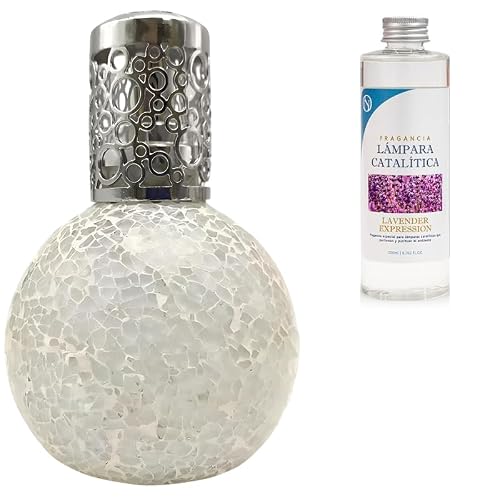 ALJOIR Lámpara Catalítica 200ml Ambientador y Purificacion para la casa. (Lámpara sin Fragancia) (Lámpara con Fragancia Lavander Expression)