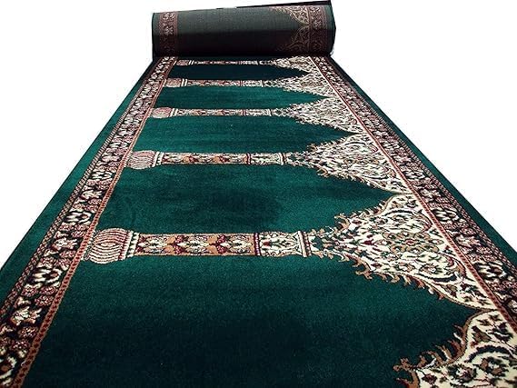 Washable Prayer Janamaz Carpets/Rugs/Mat for Masjid and Gallery Runner with 1 Inch Thickness 4 x 10 Feet Z Carpet