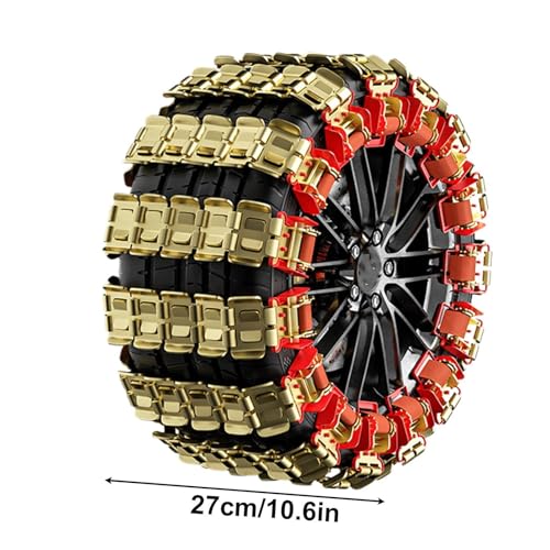 Cadenas de metal de estilo garra de dragón para nieve densa 6