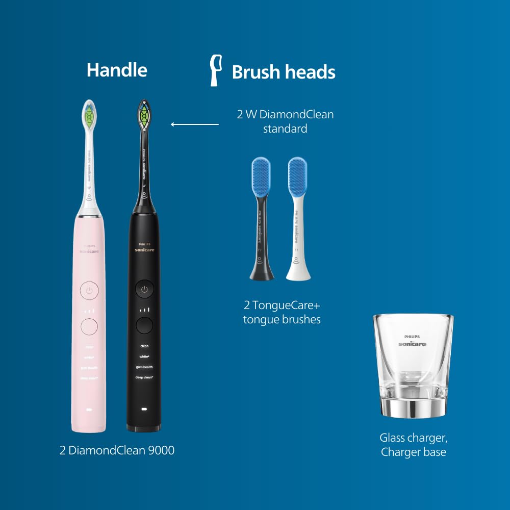 Buy Philips Sonicare DiamondClean 9000 Black + DiamondClean9000