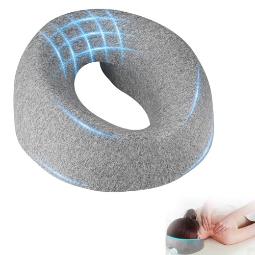 Travesseiro virado para baixo, apoio de cabeça de massagem para c...