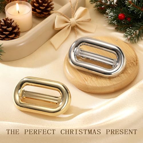 2 PCS Metal Hair Clips para mujer, estilo vintage miniatura 7