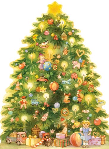 A Christmas Tree Advent Calendar