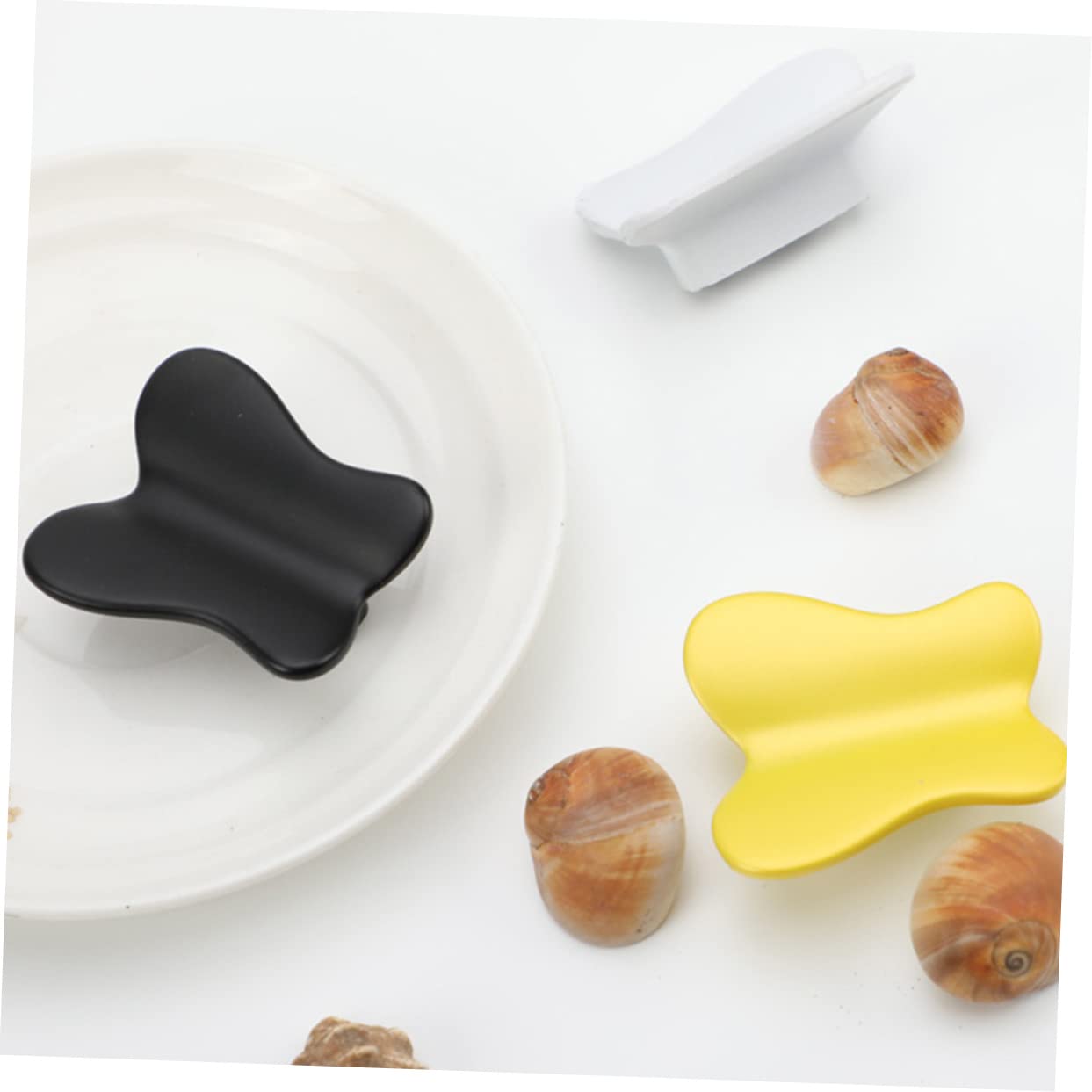 BUTIFULSIC Room Drawer Pulls Butterfly Knobs Metal Handles 16mm Spacing Practical for Wardrobe Dresser