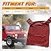 Soft Top Compatible with Jeep Wrangler/TJ 1997-2006 2 Door, with Plastic Window
