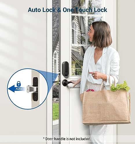 Veise Keyless Entry Door Lock, Electronic Keypad Deadbolt, Keyed Entry, Auto Lock, Anti-Peeking Password, Back Lit & Easy Installation Design, Oil Rubbed Bronze - Image 5
