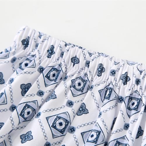 Premium Comfort Breathable 100% Cotton Patterned Pajama Bottoms Lightweight Men's Sleep Pants Lounge Soft Sleepwear3