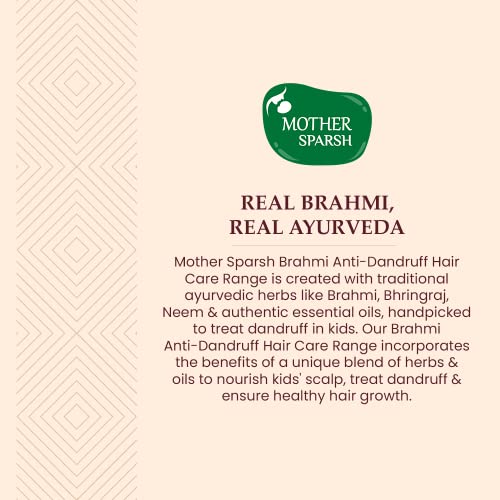 Image of Mother Sparsh Brahmi Anti Dandruff Hair Lep for Kids | Hair Mask With Ayurvedic Herbs & Extracts | Soothes Dry, Itchy Flaky Scalp | Promotes Healthy Hair Growth | 100g