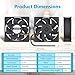 High CFM Computer Fan, KEYFANCLUB 12V 4-PIN PWM Register Booster Fan 120mm x 38mm for Mining Machine RV Fridge Server Cabinets CPU GPU Cooling