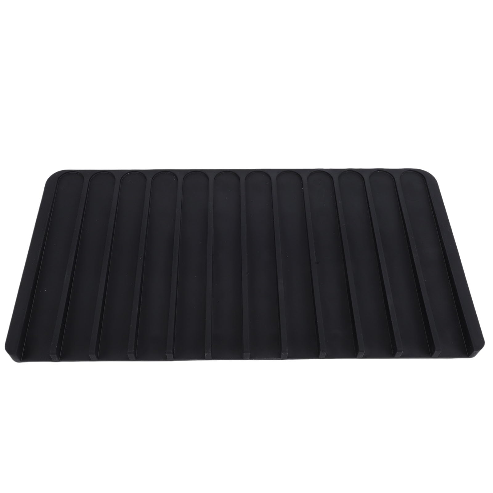 Tapis de séchage antidérapant avec rainures inclinées pour poêles chaudes