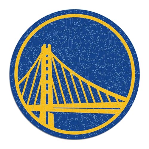 Iconic Puzzles - Golden State Warriors, Logo, Wooden Puzzle officially licensed NBA, 100% sustainable, size S, 150 Pcs - Image 3