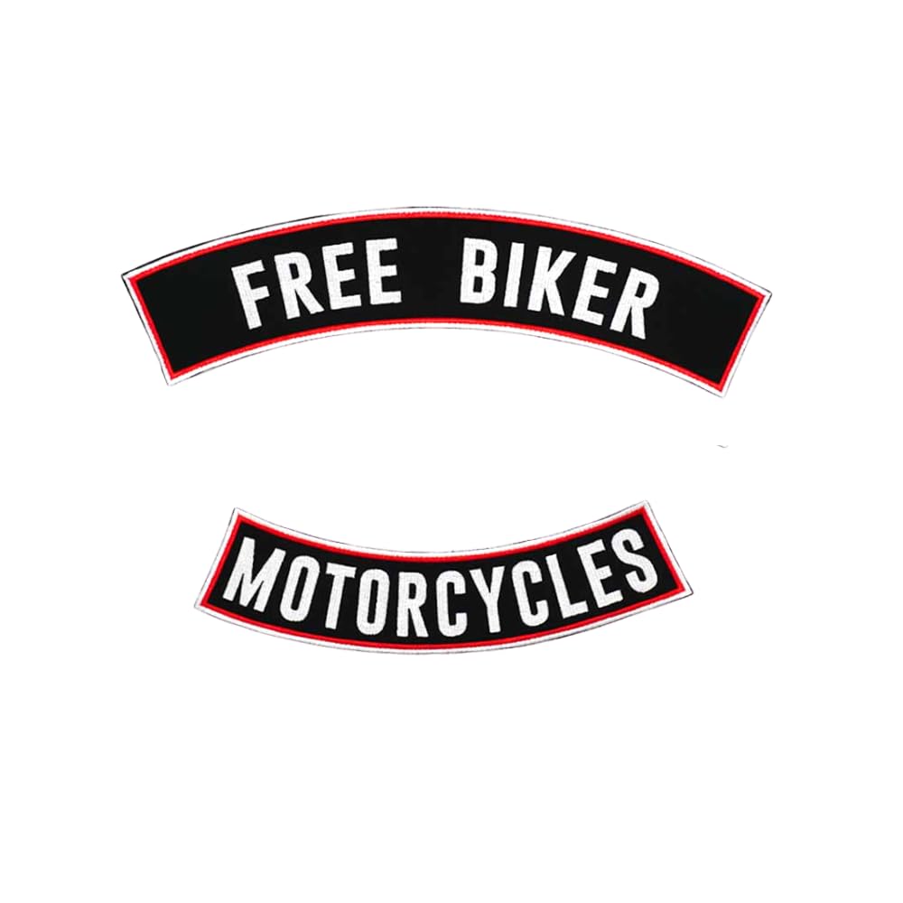 2pcs Custom Embroidery Rocker Name TAG Large Size Patch Bandage, Personalized Military Number Tag for Motorcycle Biker Multiple Clothing Bags Vest Iron on Backing