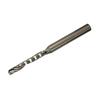 LMT Onsrud 65-020 Solid Carbide Upcut Spiral O Flute Cutting Tool, Inch, Uncoated (Bright) Finish, 21 Degree Helix, 1 Flute, 3.0000