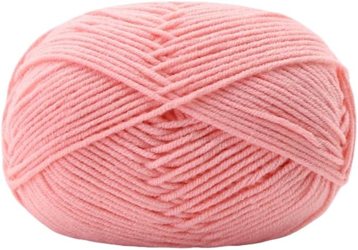 1 roll - Soft DIY Knitting Wool Yarn, Craft in Wool Yarn Category, Ideal for Knitting & DIY Craft Projects（Dark Pink） 16