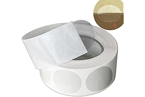 Clear Circle Stickers 1 Inch for Packaging and Envelopes, 1000 Labels per Roll