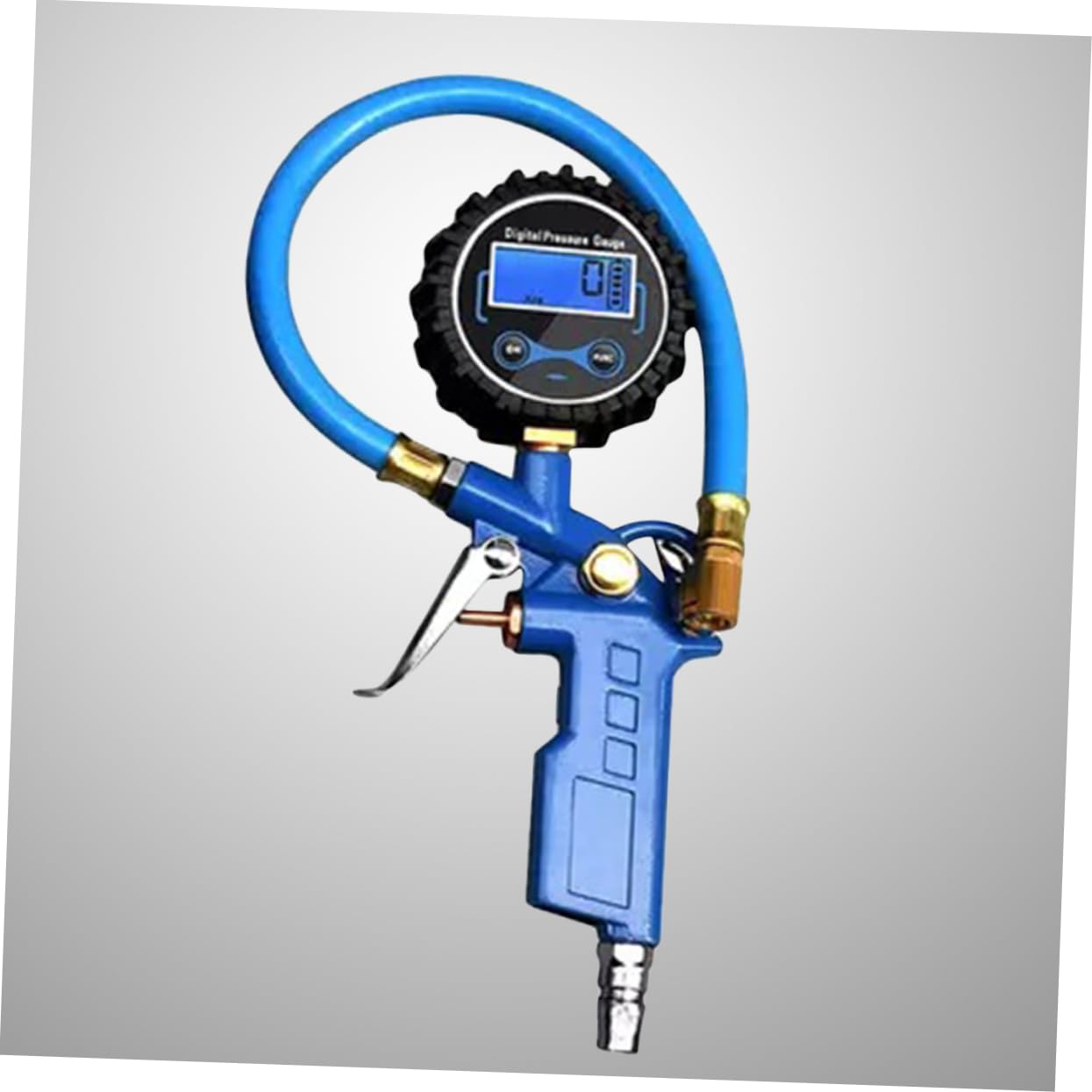 Gatuida Manometro Digitale Per Pneumatici Senza Batteria Gonfiatore Per Auto e Biciclette Lettura Accurata e Facile Da Usare Design Robusto e Sicuro Colore Blu