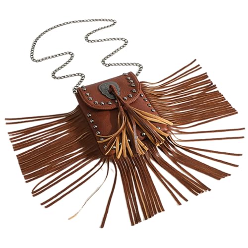 Sac bandoulière pour femme vintage avec pompons sac à franges bohème