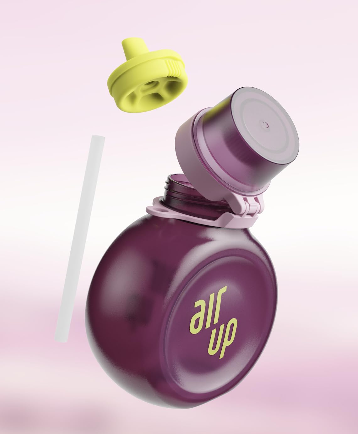 Air Up O - Butelka na Wodę 800 ml z 3 Kapsułkami - Kolor: Stormy Blue - Butelka Sportowa - Tritan - Technologia Scentaste - Bez BPA - Nadaje się do Mycia w Zmywarce