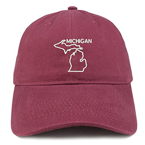 Trendy Apparel Shop Michigan Text State Outline State Bordada miniatura 1